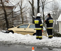2012-02-18 Czaniec wypadek ul.kard. Karola Wojtyły