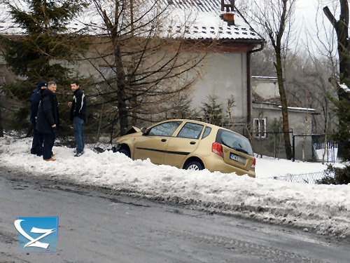 2012-02-18 Czaniec wypadek ul.kard. Karola Wojtyły