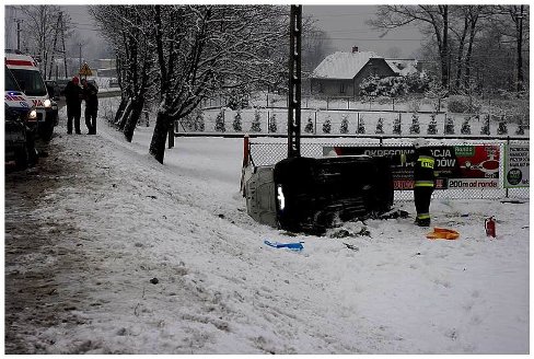 Wypadek w Czańcu 25.01.2015