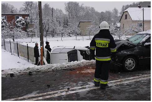 Wypadek w Czańcu 25.01.2015