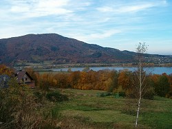 Widok na Zasolnicę oraz część jeziora Czaniec